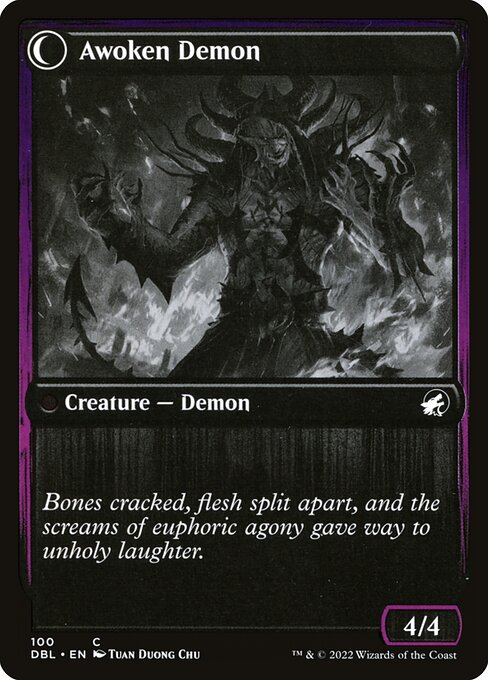 Ecstatic Awakener // Awoken Demon (100) [Innistrad: Double Feature] Reverse