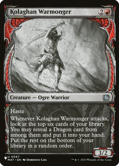 Kolaghan Warmonger (MAT-67) [The List]