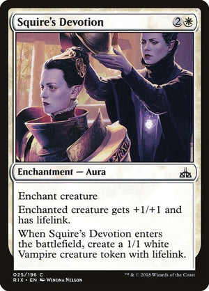 Squire's Devotion (25) [Rivals of Ixalan]