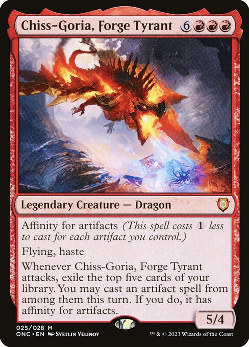 Chiss-Goria, Forge Tyrant (25) [Phyrexia: All Will Be One Commander]