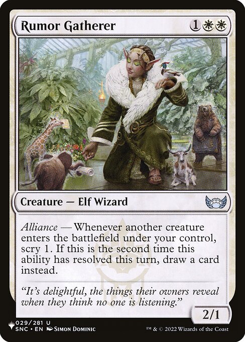 Rumor Gatherer (SNC-29) [The List]