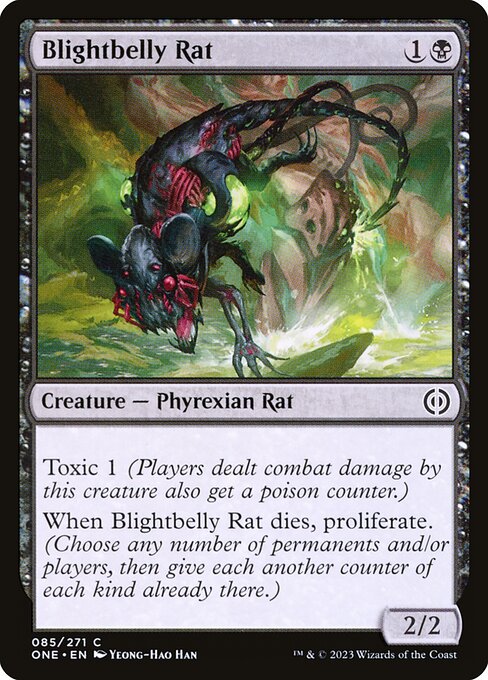 Blightbelly Rat (85) [Phyrexia: All Will Be One]