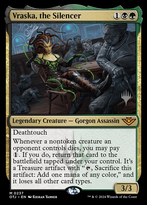 Vraska, the Silencer (237p) [Outlaws of Thunder Junction Promos]