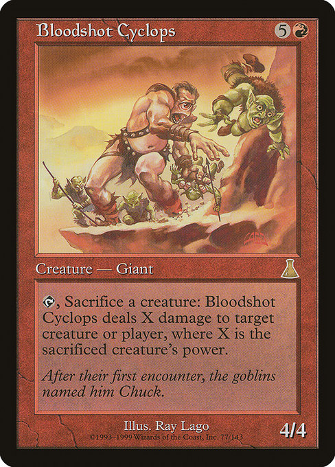 Bloodshot Cyclops (77) [Urza's Destiny]