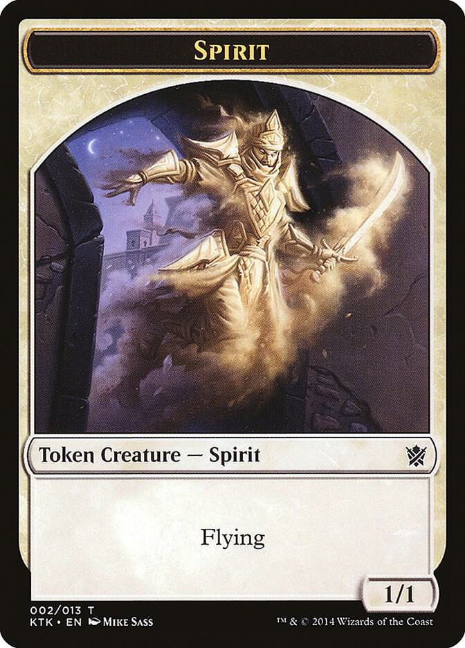 Spirit Token (2) [Khans of Tarkir]