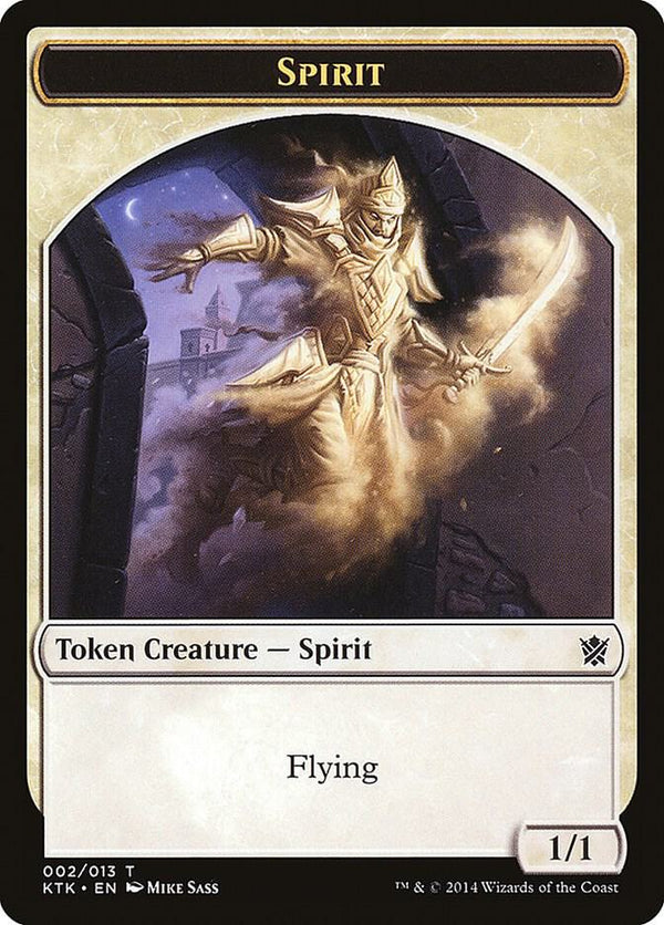 Spirit Token (2) [Khans of Tarkir]