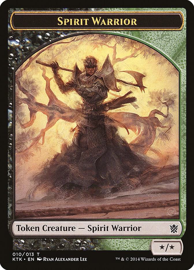 Spirit Warrior Token (10) [Khans of Tarkir]