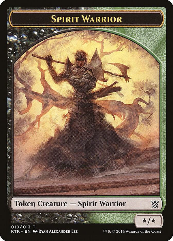 Spirit Warrior Token (10) [Khans of Tarkir]
