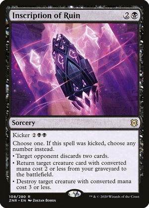 Inscription of Ruin (108) [Zendikar Rising]