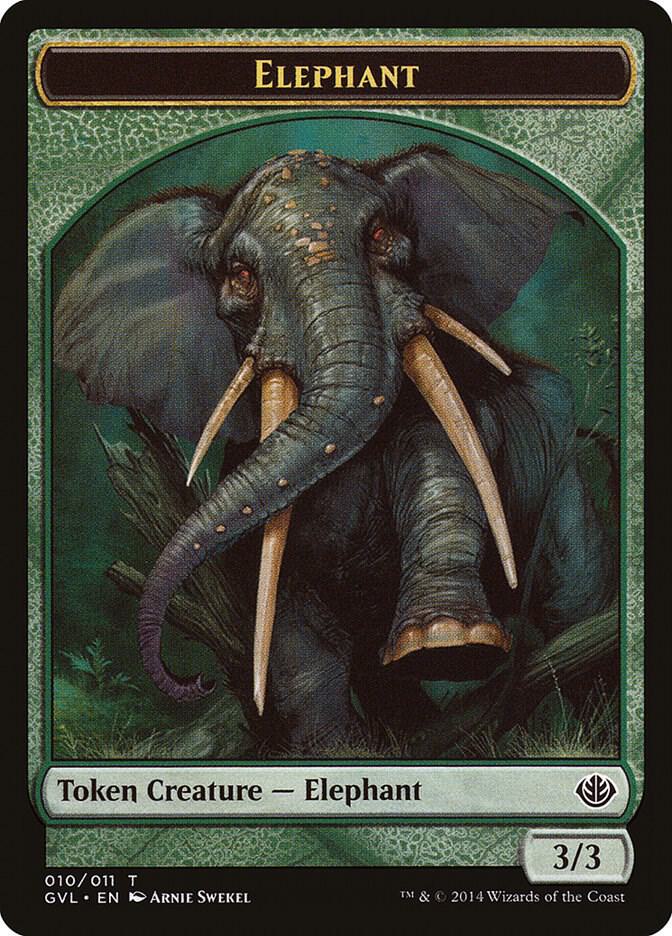 Elephant Token (10) [Duel Decks: Anthology]