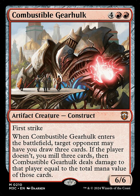 Combustible Gearhulk (210) [Modern Horizons 3 Commander]