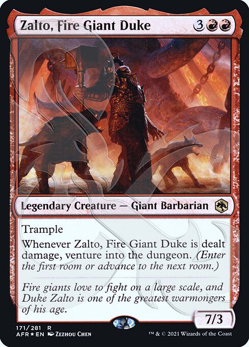 Zalto, Fire Giant Duke (171a) [Adventures in the Forgotten Realms Promos]