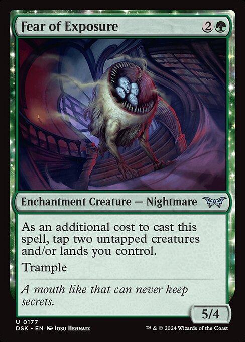 Fear of Exposure (177) [Duskmourn: House of Horror]
