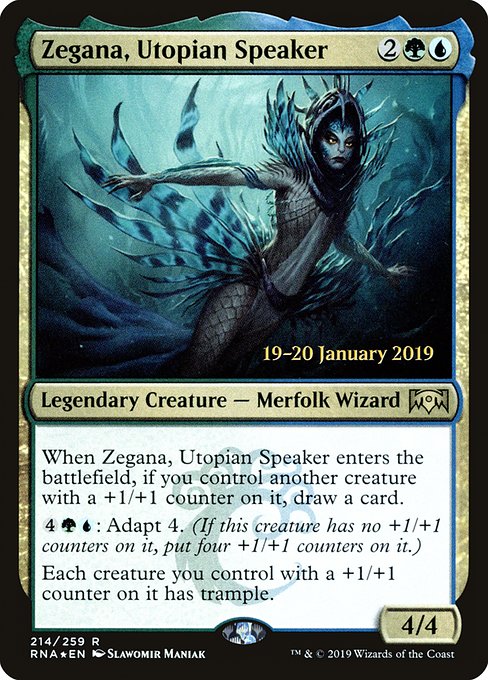 Zegana, Utopian Speaker (214s) [Ravnica Allegiance Promos]