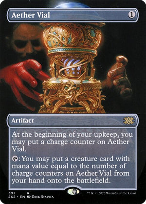 Aether Vial (391) [Double Masters 2022] [Borderless]