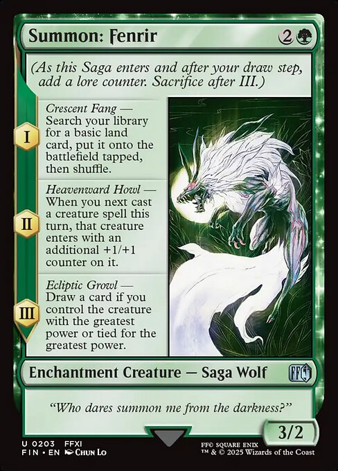 Summon: Fenrir (203) [Final Fantasy]