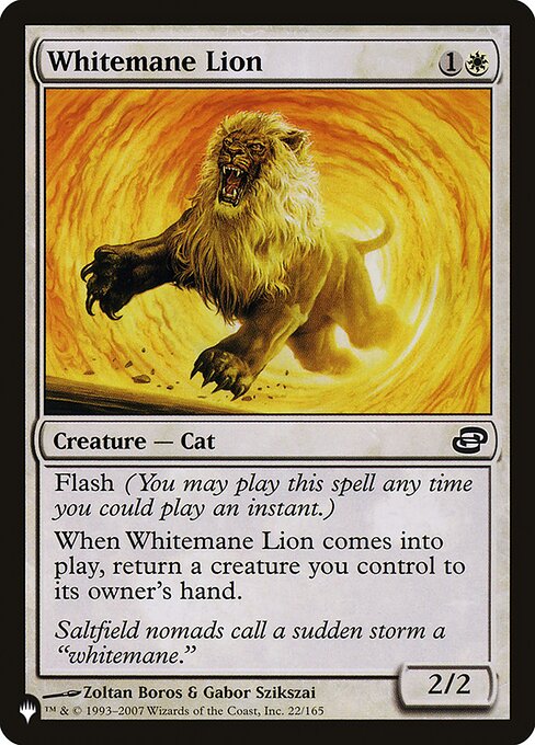 Whitemane Lion (PLC-22) [The List]