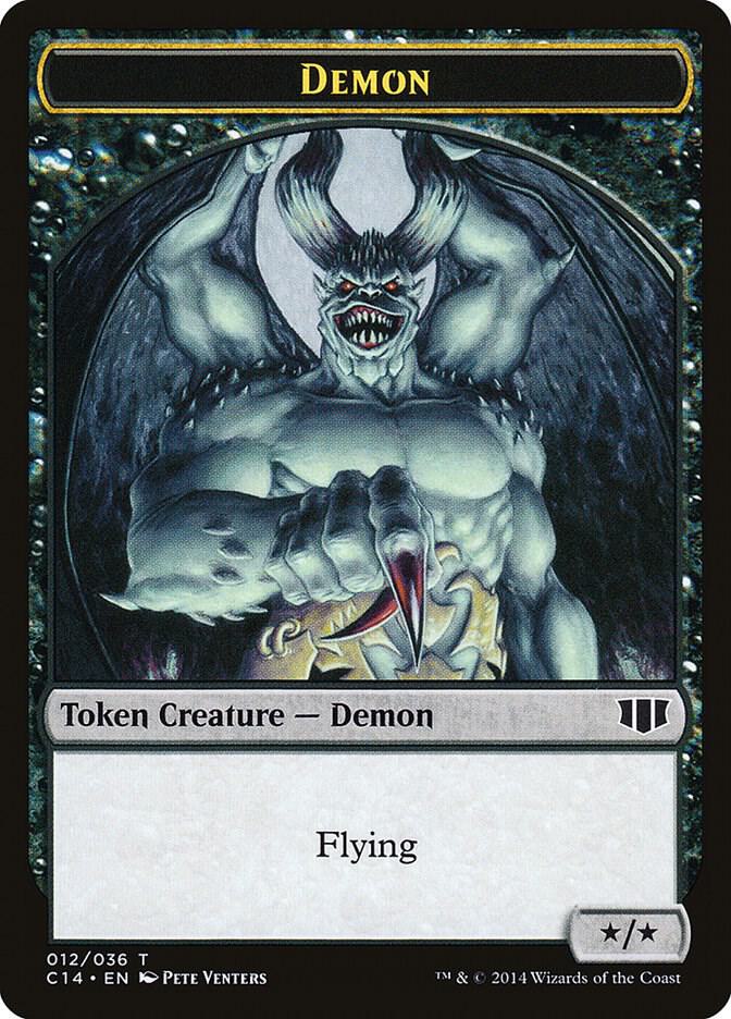 Demon (012) // Zombie (016) Double-Sided Token (12 // 16) [Commander 2014]