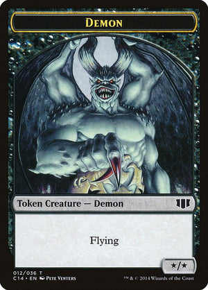 Demon (012) // Zombie (016) Double-Sided Token (12 // 16) [Commander 2014]