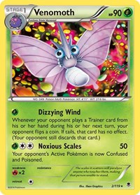 Venomoth (2/119) [XY Phantom Forces]