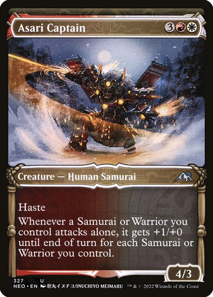 Asari Captain (327) [Kamigawa: Neon Dynasty] [Showcase]