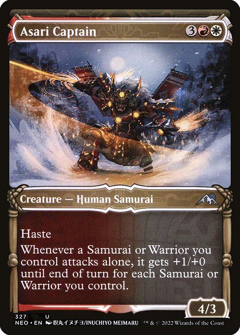 Asari Captain (327) [Kamigawa: Neon Dynasty] [Showcase]