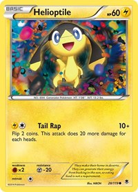 Helioptile (28) (28/119) [XY Phantom Forces]