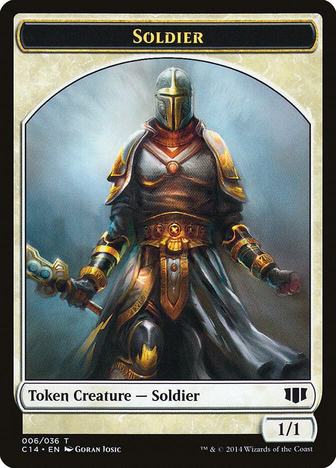 Soldier // Spirit Double-Sided Token (6 // 7) [Commander 2014]