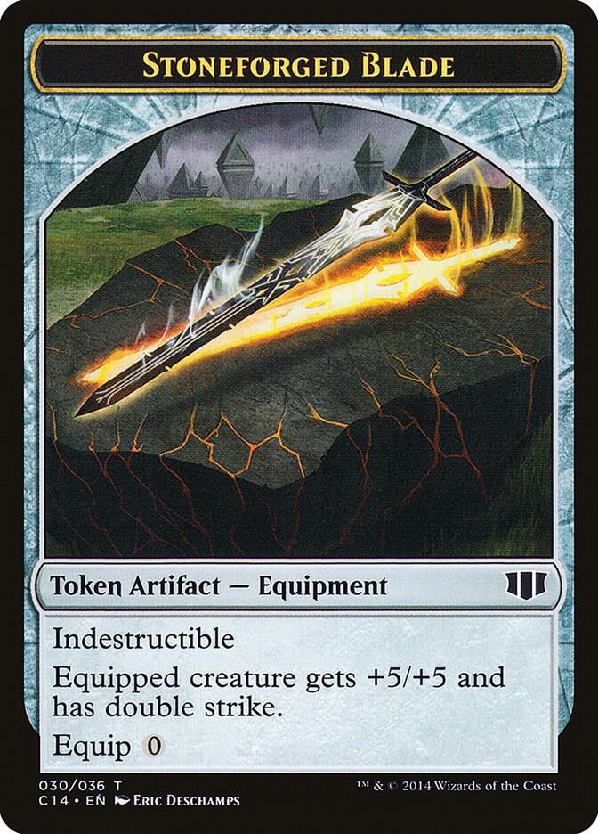 Stoneforged Blade // Germ Double-Sided Token (30 // 14) [Commander 2014]