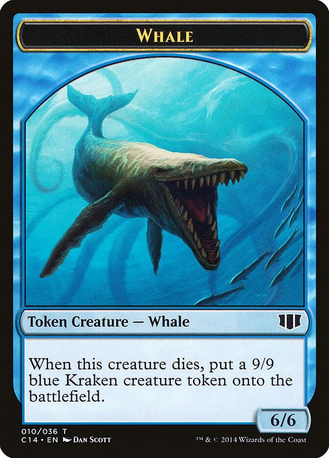 Whale // Zombie (011) Double-Sided Token (10 // 11) [Commander 2014]