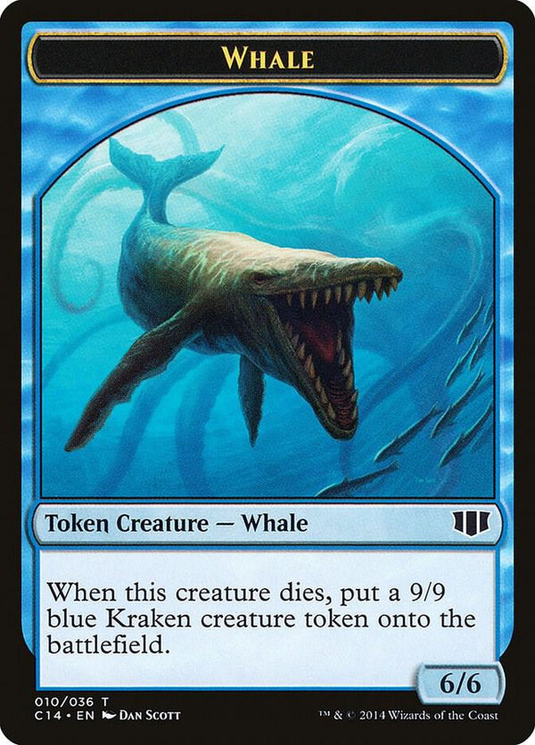 Whale // Zombie (011) Double-Sided Token (10 // 11) [Commander 2014]