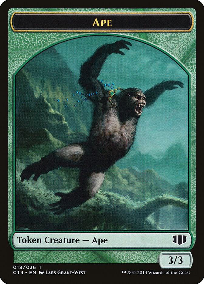 Ape // Zombie (011) Double-Sided Token (18 // 11) [Commander 2014]