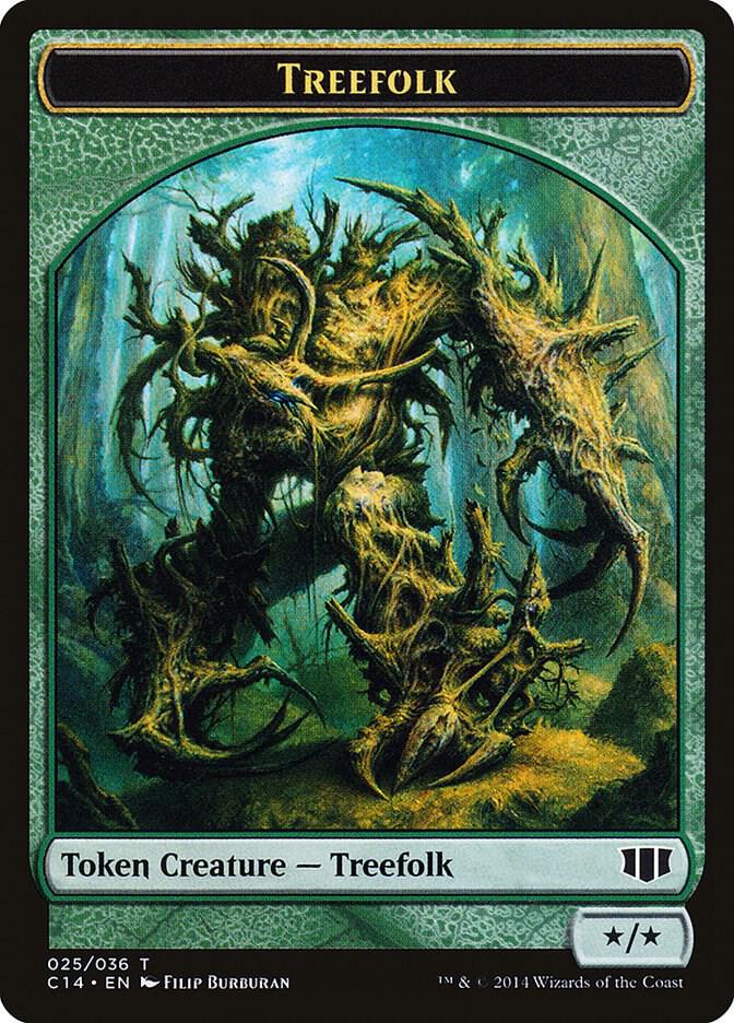 Treefolk // Wolf Double-Sided Token (25 // 26) [Commander 2014]