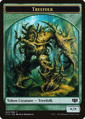 Treefolk // Wolf Double-Sided Token (25 // 26) [Commander 2014]