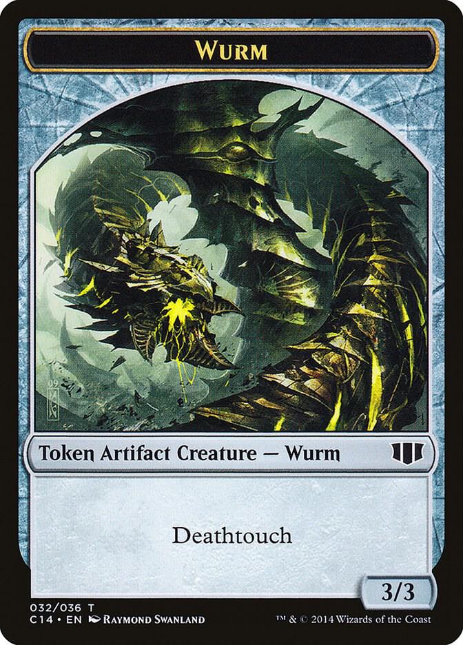 Wurm (032) // Goat Double-sided Token (32 // 3) [Commander 2014]