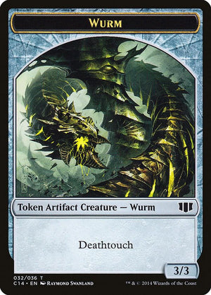 Wurm (032) // Goat Double-sided Token (32 // 3) [Commander 2014]