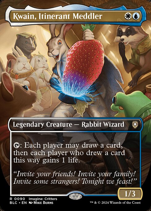 Kwain, Itinerant Meddler (90) [Bloomburrow Commander]