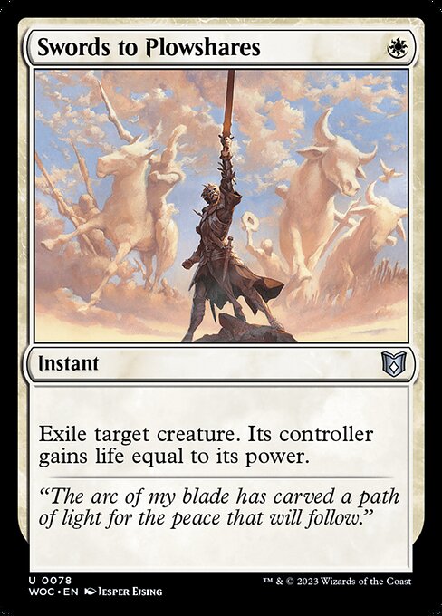 Swords to Plowshares (78) [Wilds of Eldraine Commander]