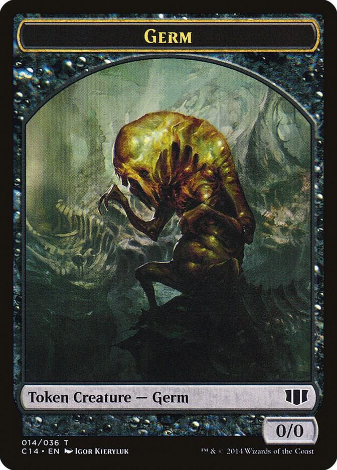 Germ // Zombie (016) Double-Sided Token (14 // 16) [Commander 2014]