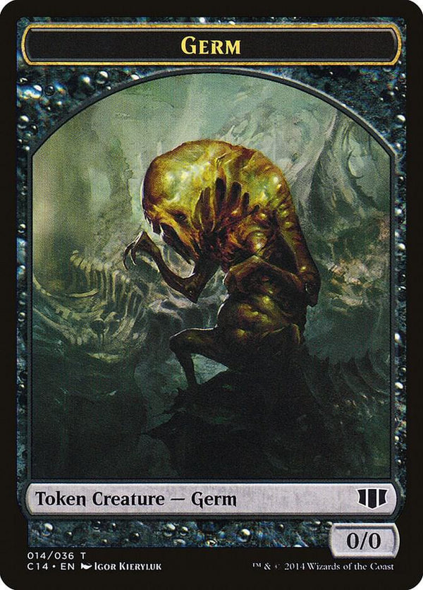 Germ // Zombie (016) Double-Sided Token (14 // 16) [Commander 2014]