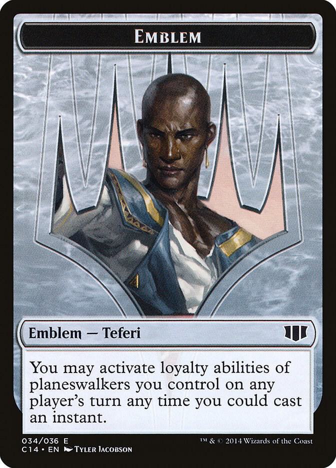 Emblem - Teferi, Temporal Archmage // Zombie (011) Double-Sided Token (34 // 11) [Commander 2014]