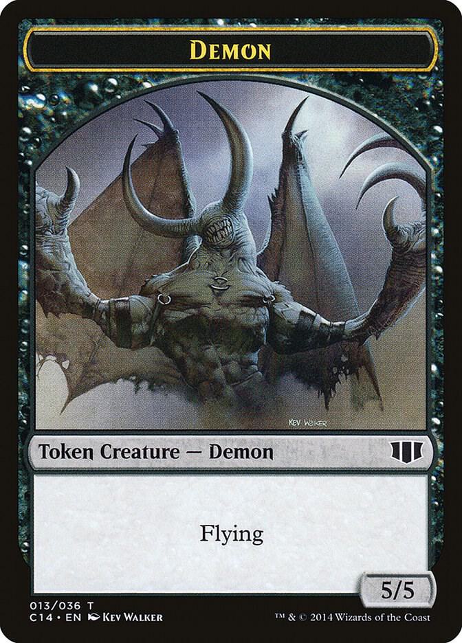 Demon (013) // Zombie (016) Double-Sided Token (13 // 16) [Commander 2014]