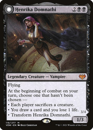 Henrika Domnathi // Henrika, Infernal Seer (119) [Innistrad: Crimson Vow]