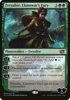 Freyalise, Llanowar's Fury (Commander 2014) (43) [Oversize Cards]