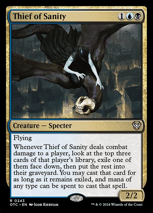 Thief of Sanity (243) [Outlaws of Thunder Junction Commander]