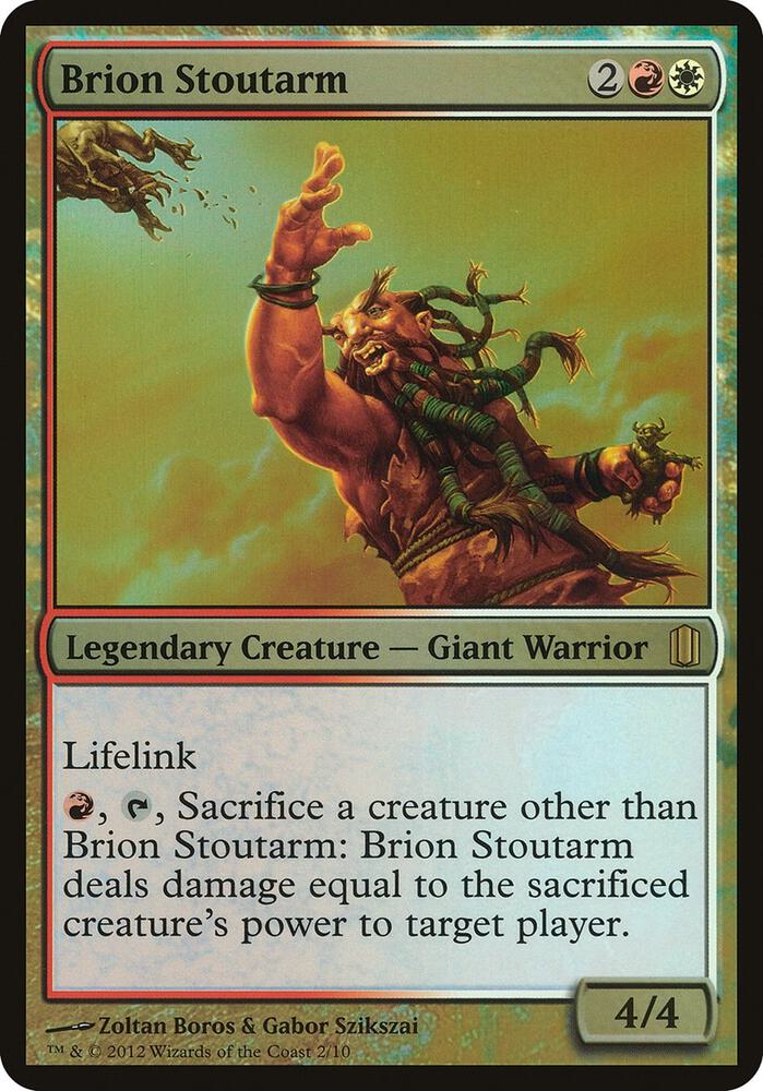 Brion Stoutarm (Commander's Arsenal) [Oversize Cards]