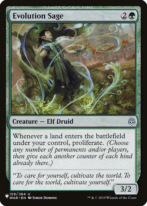 Evolution Sage (WAR-159) [The List]
