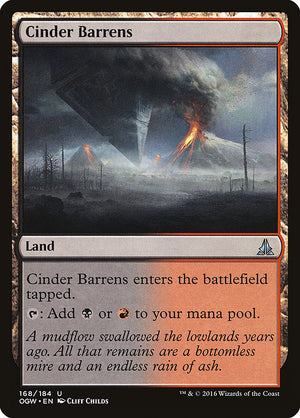 Cinder Barrens (168) [Oath of the Gatewatch]