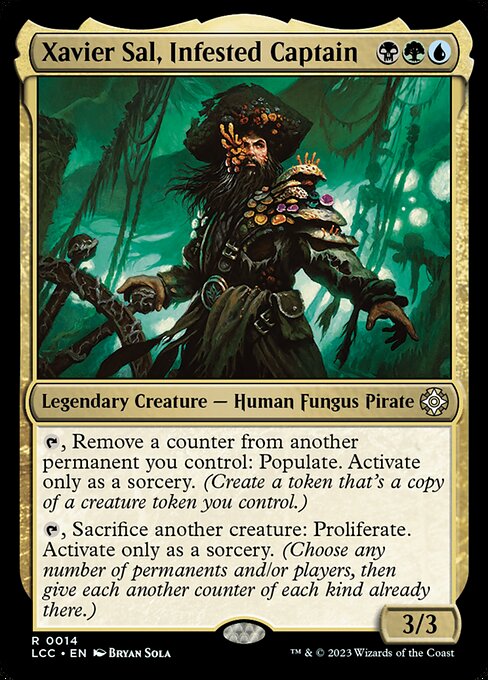 Xavier Sal, Infested Captain (14) [The Lost Caverns of Ixalan Commander]