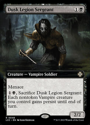 Dusk Legion Sergeant (48) [The Lost Caverns of Ixalan Commander] [Extended Art]